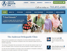 Tablet Screenshot of andersonclinic.com